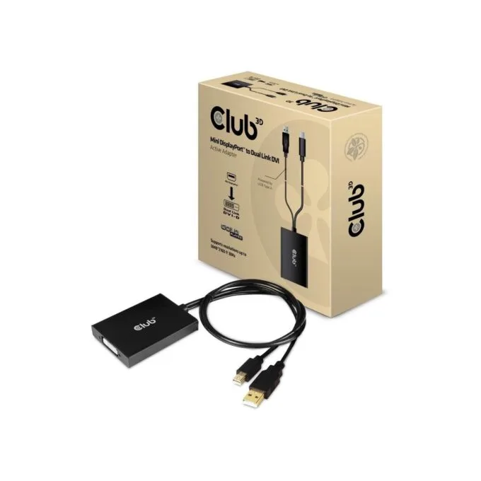 Club3D Adapter - MiniDisplayport to DVI-D (Active Dual) St Bu retail — image 3