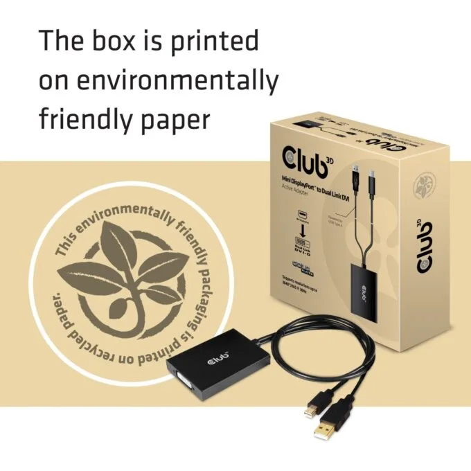 Club3D Adapter - MiniDisplayport to DVI-D (Active Dual) St Bu retail — image 8