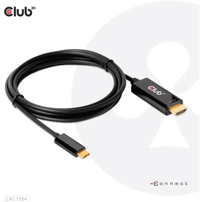 Club3D HDMI Cable A - to USB-C active 4K60Hz 1.8m retail — image 7