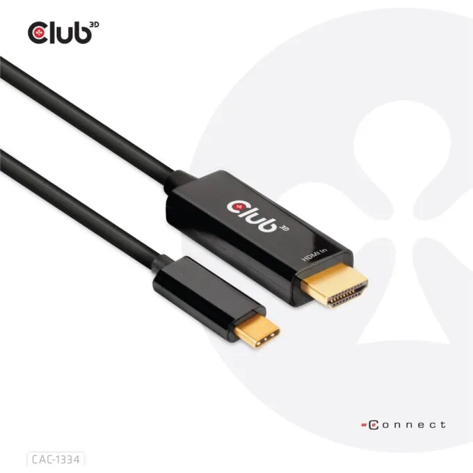 Club3D HDMI Cable A - to USB-C active 4K60Hz 1.8m retail — image 1