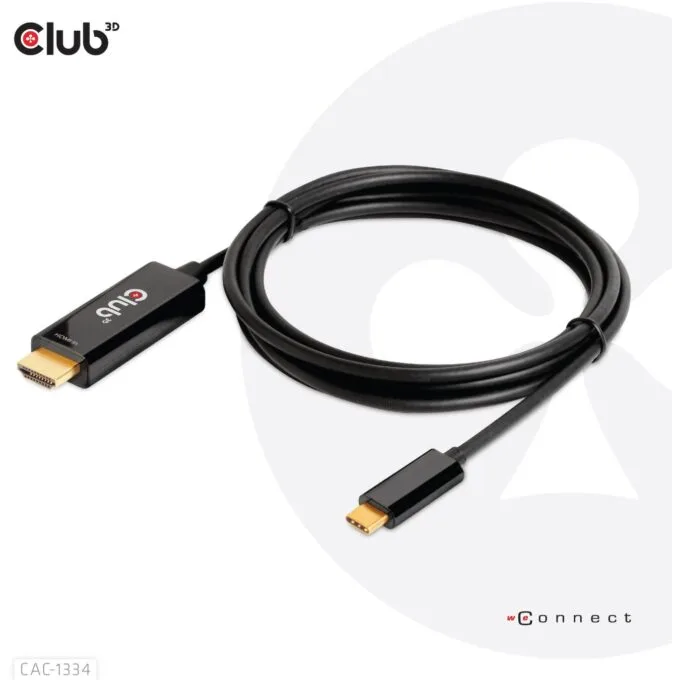 Club3D HDMI Cable A - to USB-C active 4K60Hz 1.8m retail — image 8