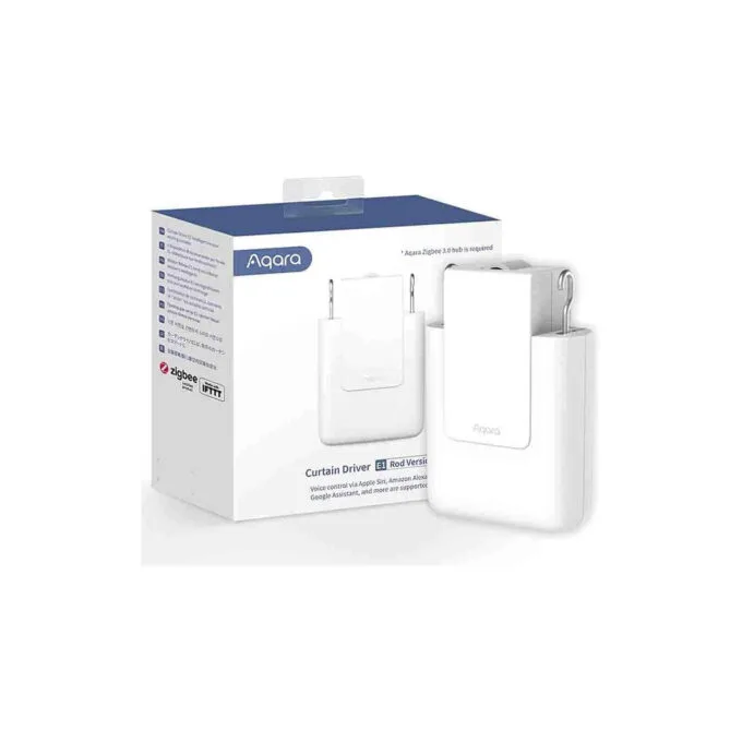 CM-M01-ROD CURTAIN DRIVER E1 ROD VERSION, WHITE AQARA — image 1