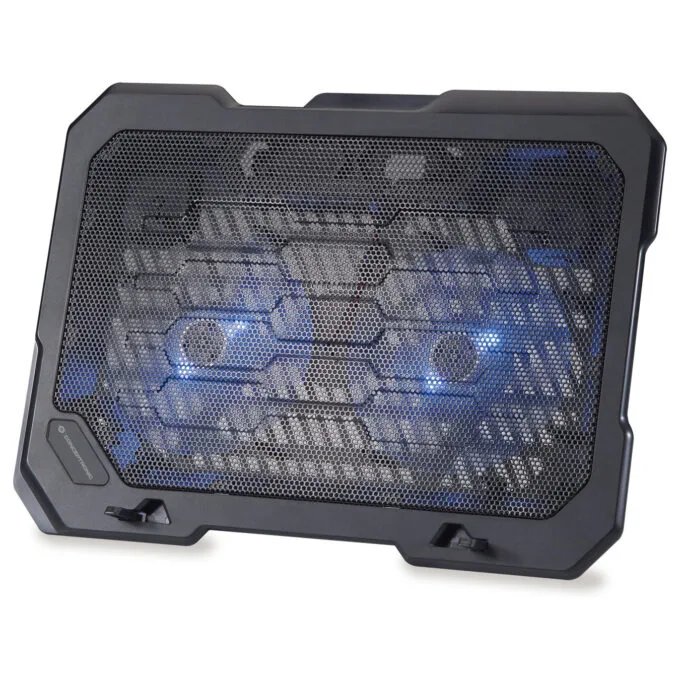 CONCEPTRONIC 2-Fan USB-A2.0 Laptop-Kühlpad 25Kg 15.6' sw — image 1