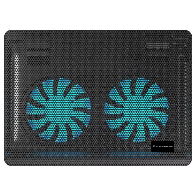 CONCEPTRONIC 2-Fan USB-A2.0 Laptop-Kühlpad 3Kg 15.6' sw — image 2