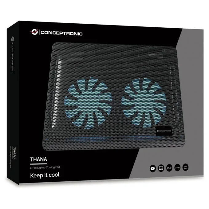 CONCEPTRONIC 2-Fan USB-A2.0 Laptop-Kühlpad 3Kg 15.6' sw — image 6