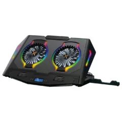 CONCEPTRONIC 2-Fan USB-A2.0 Laptop-Kühlpad 40Kg RGB 17' sw