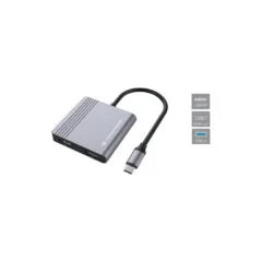 CONCEPTRONIC 4-1 Dock USB-C- to 2xHDMI USB-A 100WPD 25cm gr