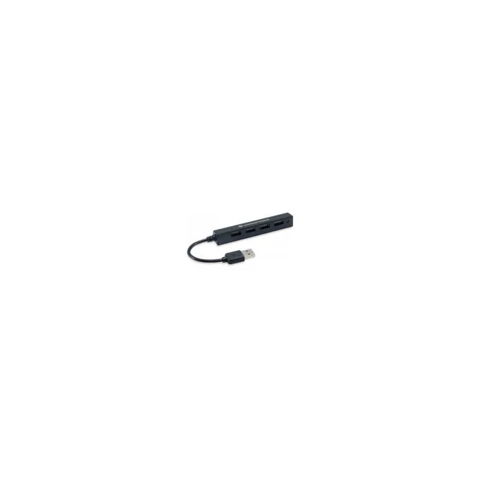 CONCEPTRONIC 4-Port Hub USB-A2.0- to 4xA2.0 schlank o.Netz. sw — image 1