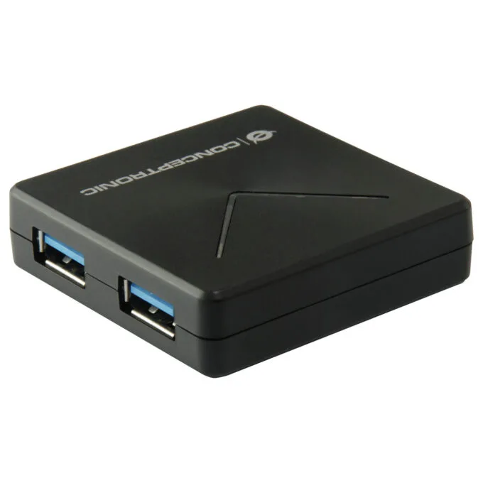 CONCEPTRONIC 4-Port Hub USB-A3.0 Mini-B - to 4xA3.0 o.Netz. sw — image 2
