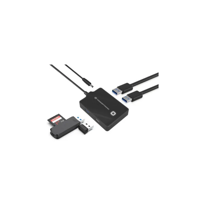 CONCEPTRONIC 4-Port Hub USB-A3.0- to 3xA2.0 A3.0 DC o.Netz. sw — image 4