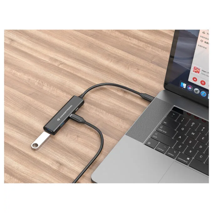 CONCEPTRONIC 4-Port Hub USB-C3.2Gen1- to 2xA3.0 2xC o.Netz. sw — image 7