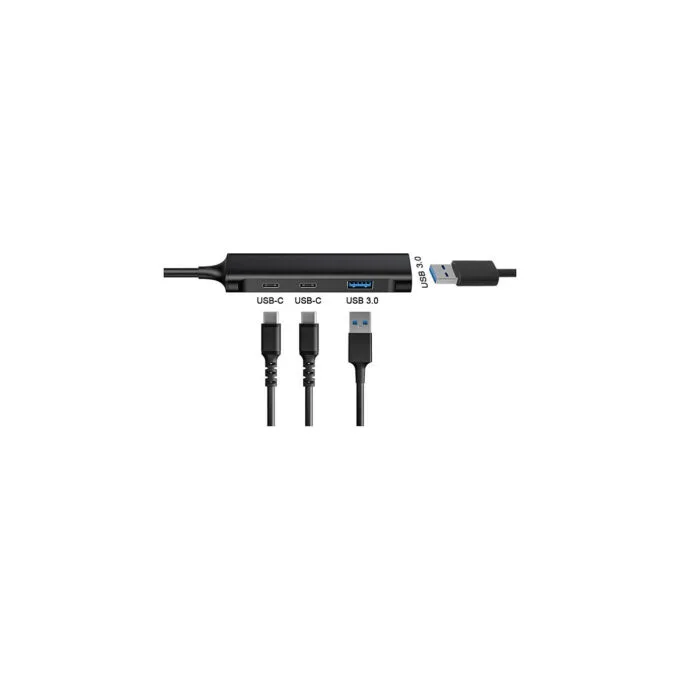 CONCEPTRONIC 4-Port Hub USB-C3.2Gen1- to 2xA3.0 2xC o.Netz. sw — image 8