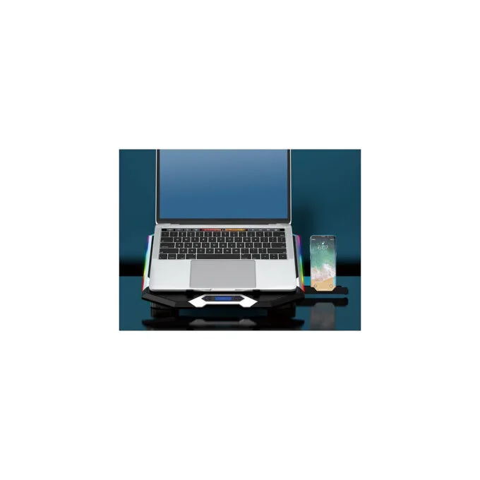 CONCEPTRONIC 6-Fan USB-A2.0 Laptop-Kühlpad 30Kg RGB 17' sw — image 3