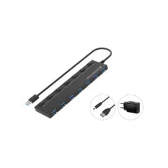 CONCEPTRONIC 7-Port Hub USB-A3.0- to 7xA3.2Gen1 DC m.Netz. sw