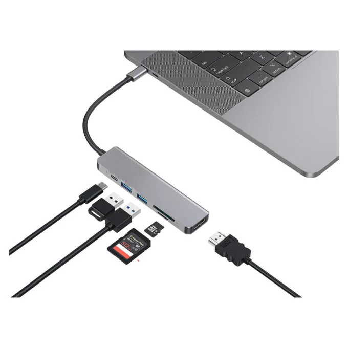 CONCEPTRONIC Dock USB-C- to HDMI.2xUSB-A3.0.60WPD.+ 15cm gr — image 7