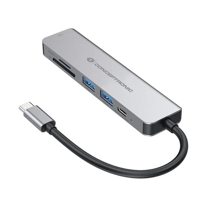 CONCEPTRONIC Dock USB-C- to HDMI.2xUSB-A3.0.60WPD.+ 15cm gr — image 9