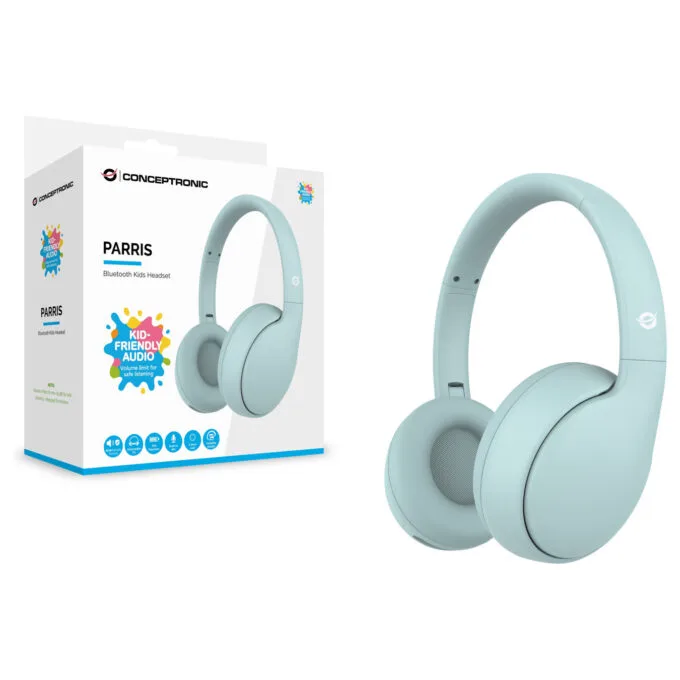 CONCEPTRONIC Headset Kids Wireless BT6.0 Mikro 85dB 10Std blue — image 3