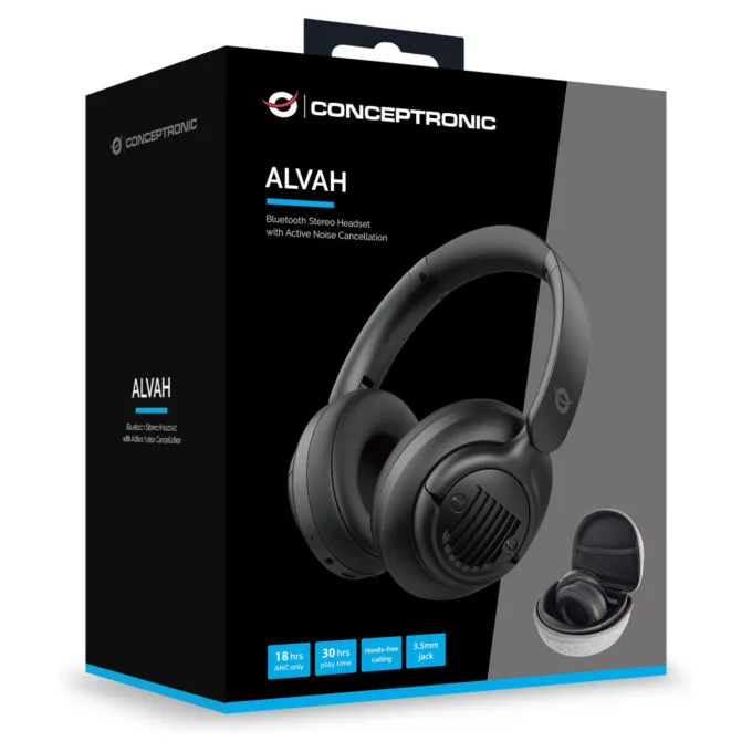 CONCEPTRONIC Headset Wireless BT 5.4 Stereo o.Bügel 25Std sw — image 5