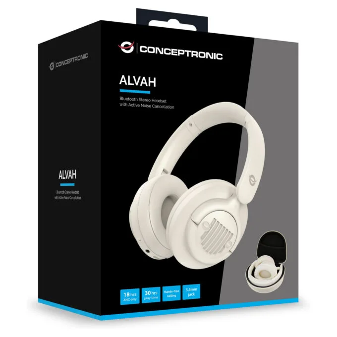 CONCEPTRONIC Headset Wireless BT 5.4 Stereo o.Bügel 25Std ws — image 5