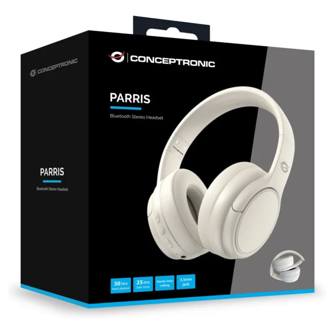 CONCEPTRONIC Headset Wireless BT 5.4 Stereo o.Bügel 30Std ws — image 4