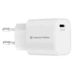 CONCEPTRONIC Ladegerät 1Port USB-C Top-Port 20WPD3.0 ws