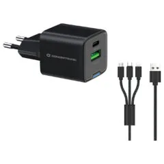 CONCEPTRONIC Ladegerät 2Port GaN 3-in-1 33WPD3.0 PPS sw