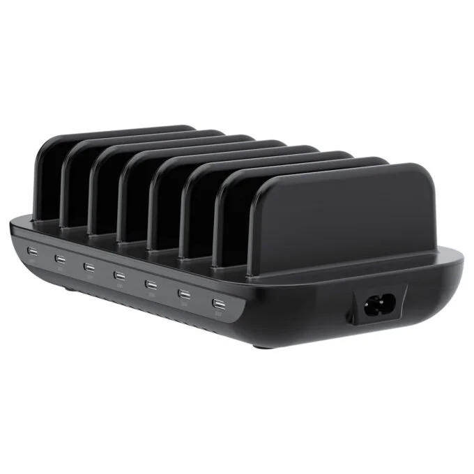 CONCEPTRONIC Ladegerät 7Port 7xUSB-C Multi 160WPD3.0 sw — image 1