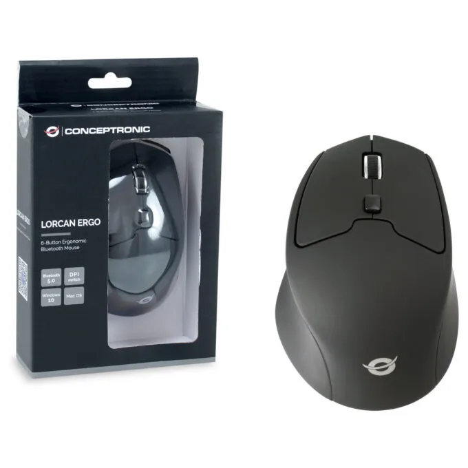 CONCEPTRONIC Maus Wireless BT5.2 6Btns ERGO schwarz — image 5