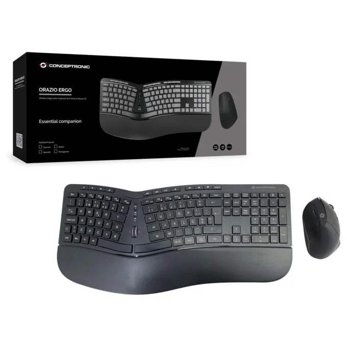 CONCEPTRONIC Wireless Keyboard+Mouse.ergo.Layout portugie.sw — image 5