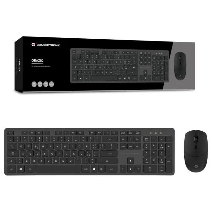 CONCEPTRONIC Wireless Keyboard+Mouse.Layout italienisch sw — image 4