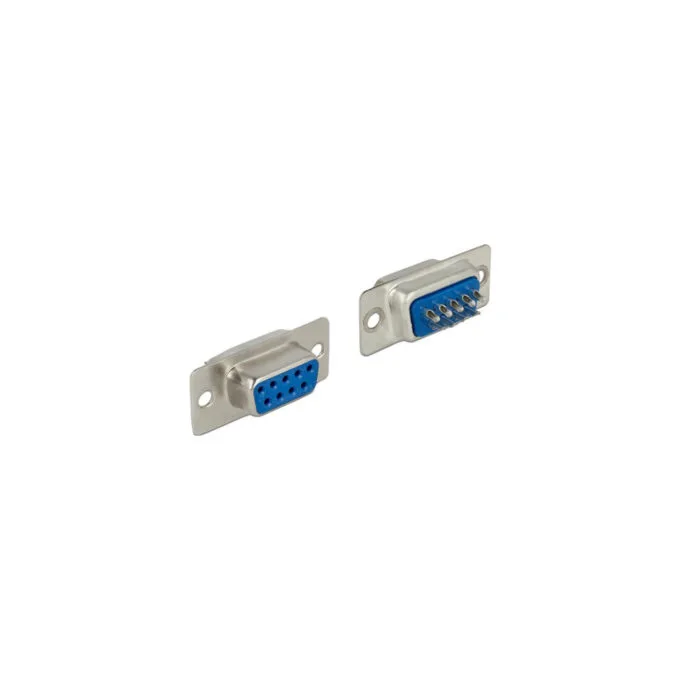 Connector Sub-D 9Pin socket, solder version, plug — image 1