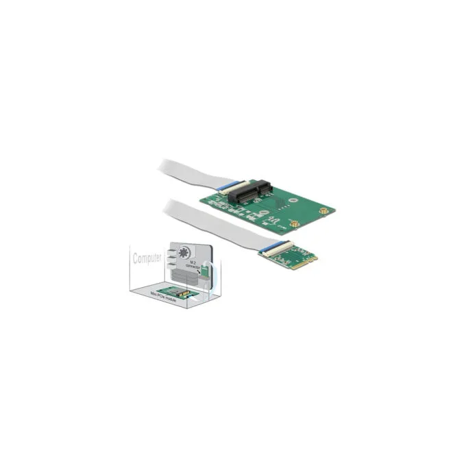 Converter M.2 Key A+E connector to Mini PCIe slot — image 2