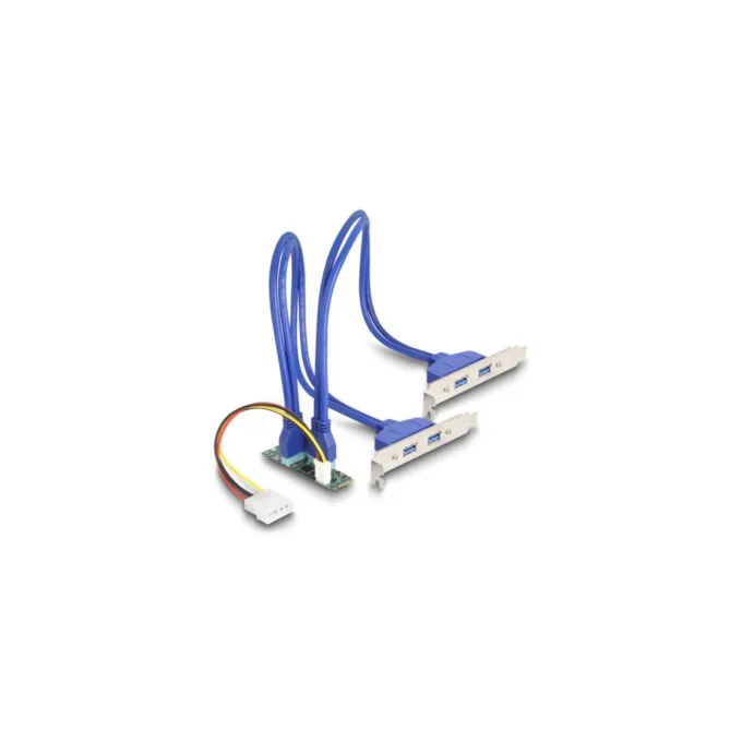 Converter M.2 Key B+M connector to 4 x USB 5 Gbps Type-A, interface extension — image 2