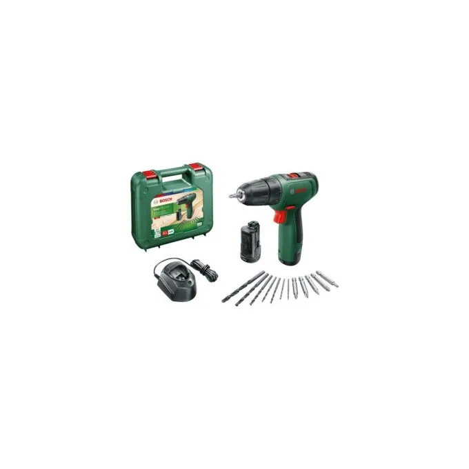 Cordless drill screwdriver - EasyDrill 1200 - + bit and drill set — image 1
