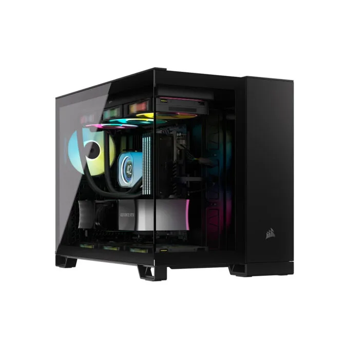 Corsair 2500X RGB schwarz Midi Tower mATX Gaming Gehäuse — image 1