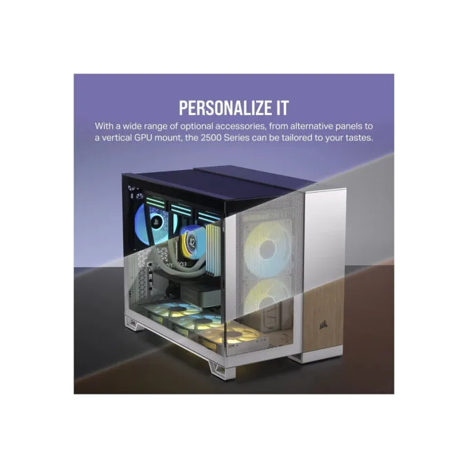 Corsair 2500X RGB weiß Midi Tower mATX Gaming Gehäuse — image 3