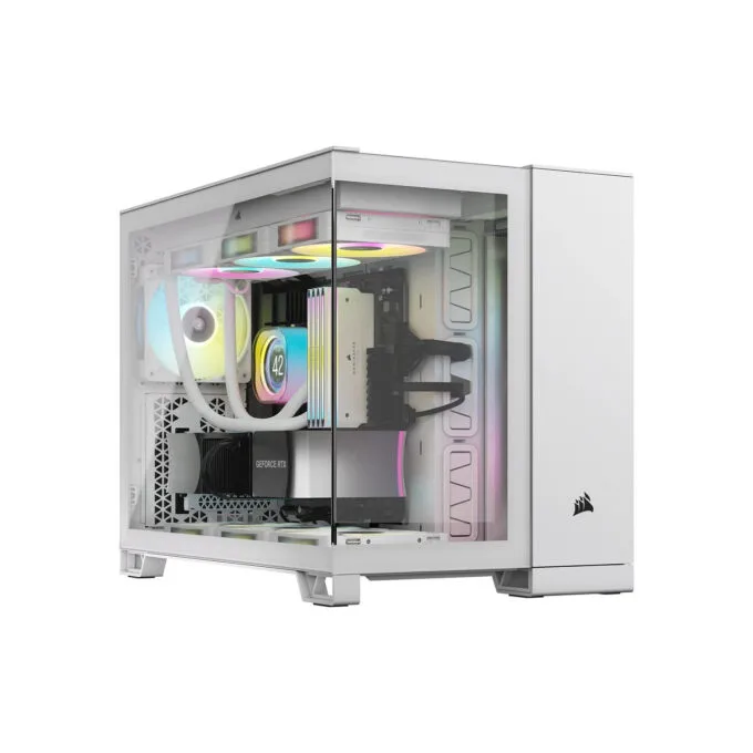 Corsair 2500X RGB weiß Midi Tower mATX Gaming Gehäuse — image 1