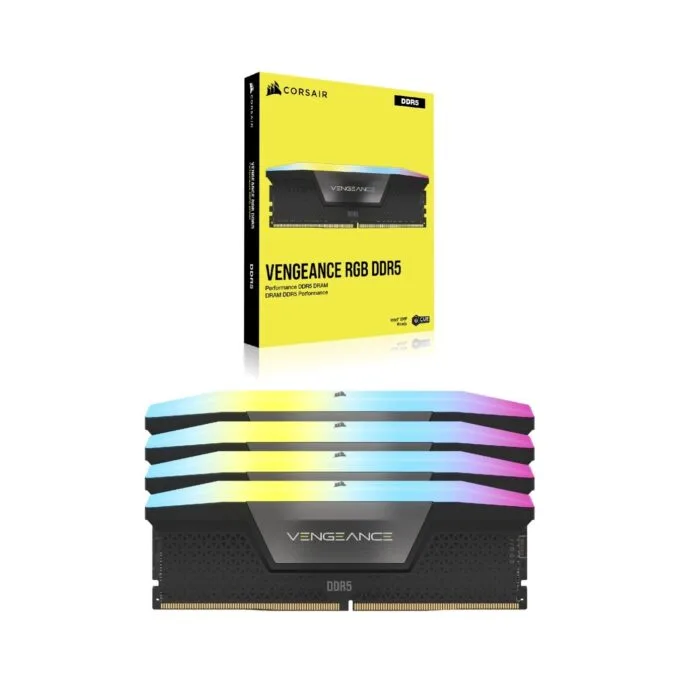 Corsair DIMM 192 GB 5200 Quad-Kit - CMH192GX5M4B5200C38 - Black Vengeance RGB DDR5-5200 CL38, 4x48GB, Intel XMP — image 2