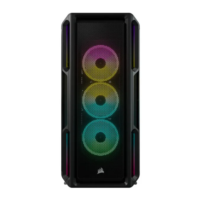 Corsair iCUE 5000T RGB Mid-Tower PC Case - CC-9011230-WW - Black, ATX, ARGB, Tempered Glass — image 1