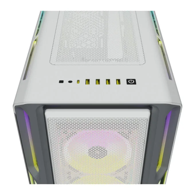 Corsair iCUE 5000T RGB TG - Mid Tower PC Case - White, E-ATX/ATX/mATX, Tempered Glass & RGB Fans — image 8