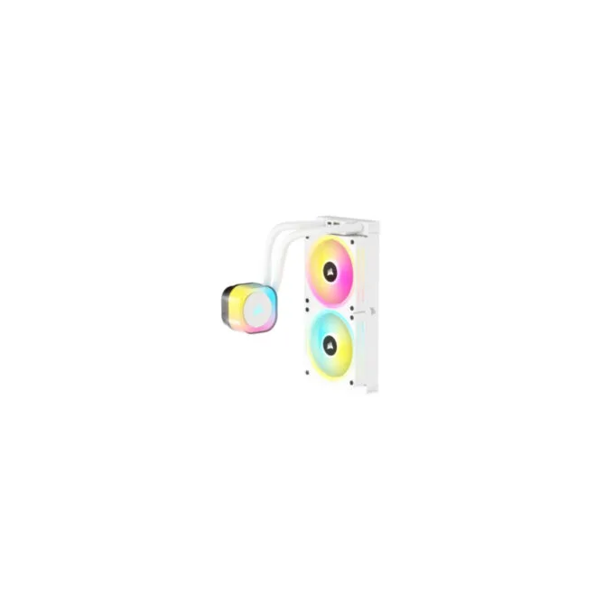 Corsair iCUE H100i RGB AIO - CW-9061005-WW - 240mm Radiator, White, 2x120mm RGB Fans — image 4