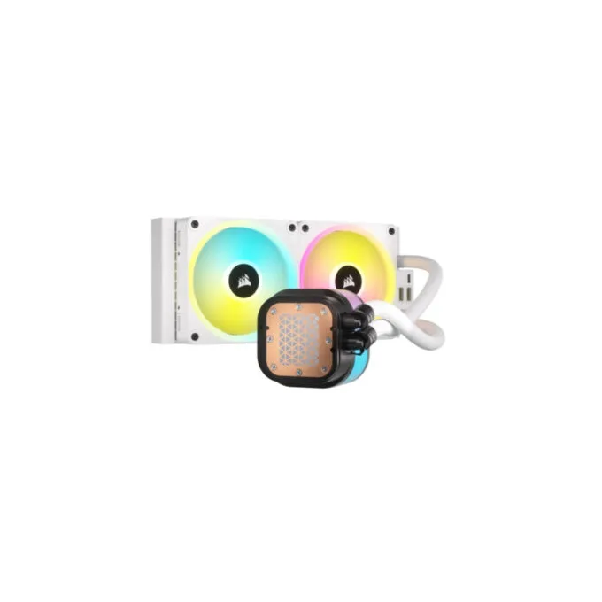 Corsair iCUE H100i RGB AIO - CW-9061005-WW - 240mm Radiator, White, 2x120mm RGB Fans — image 6