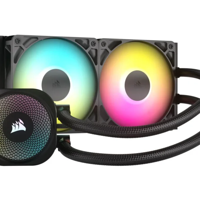 Corsair iCUE Link NAUTILUS 240 RS ARGB - 240mm AIO Liquid CPU Cooler, Black, ARGB — image 1