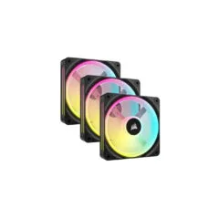 Corsair iCUE LINK QX120 RGB 120mm PWM Fan Starter Kit - CO-9051002-WW - Black, 3x120mm, RGB