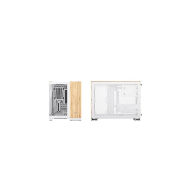 CORSAIR mATX 2500X (Tempered Glass) White Bamboo Wood — image 3