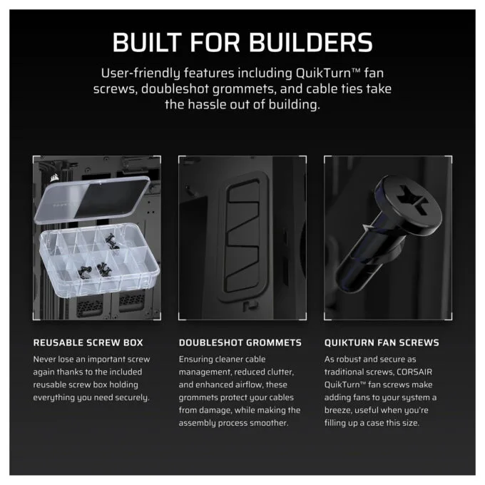 CORSAIR Midi 5000T LX RGB (Tempered Glass) Black — image 7