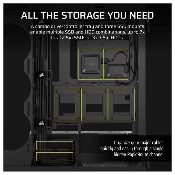 CORSAIR Midi 5000T LX RGB (Tempered Glass) Black — image 8