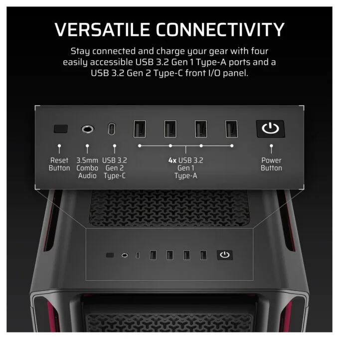 CORSAIR Midi 5000T LX RGB (Tempered Glass) Black — image 10