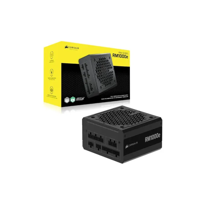 Corsair RM1000e 1000W ATX 3.1 PSU - 80+ Gold Fully Modular Black — image 5