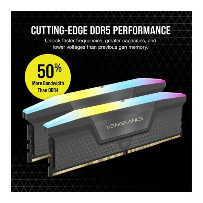 CORSAIR VENGEANCE RGB B DDR5 64GB (2x32GB) PC5200 CL40 — image 7